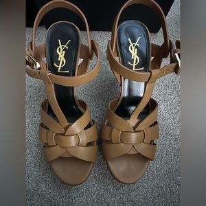YSL Tribute Low Heel Sandals
